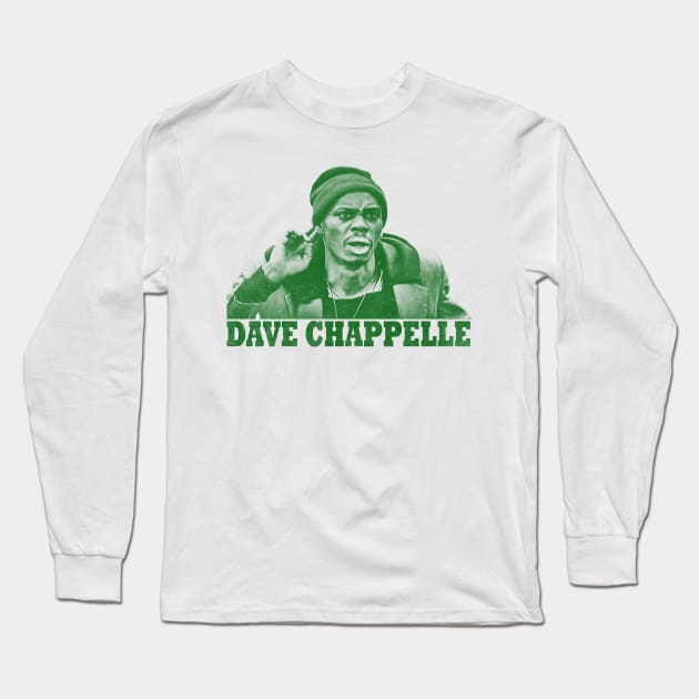 dave chappelle - green solid style Long Sleeve T-Shirt by Loreatees